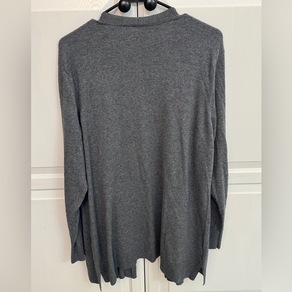 Eddie Bauer Gray Open Front Cardigan with Pockets Size 2XL - Picture 6 of 6
